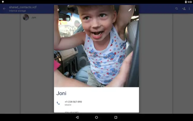 Contacts VCF android App screenshot 0